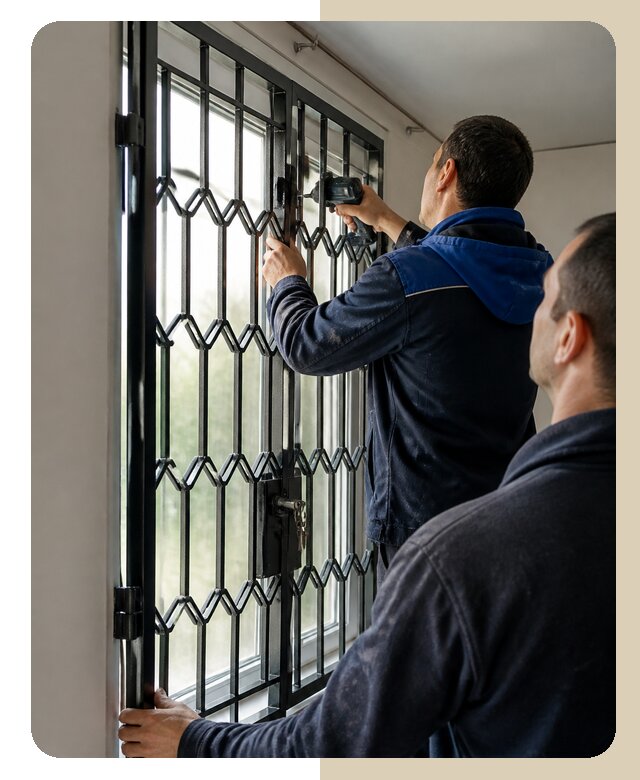 Установка распашных решеток в Кингисеппе цена от 6750 р. | Дверной